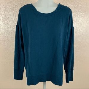 Active Life Blue Long Sleeve Crew Neck Lightweight Sweater